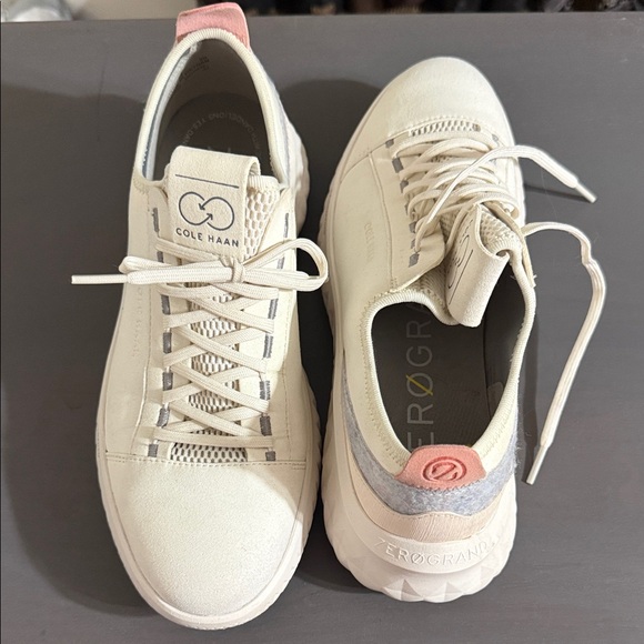 Cole Haan Shoes - Cole Haan Women's Cream and Pink Sneakers